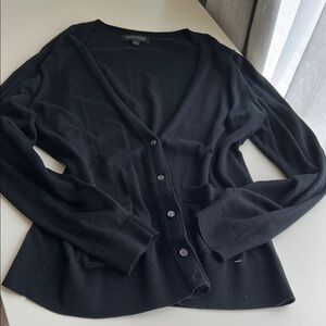 Banana Republic Black Cardigan Sweater Timeless Knit